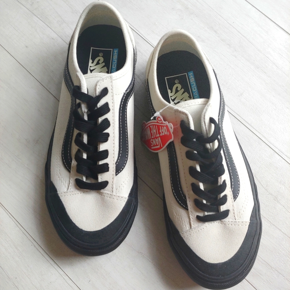 VANS NEW Style 36 DECON SF Salt Wash Marshmallow/Black - Picture 5 of 12